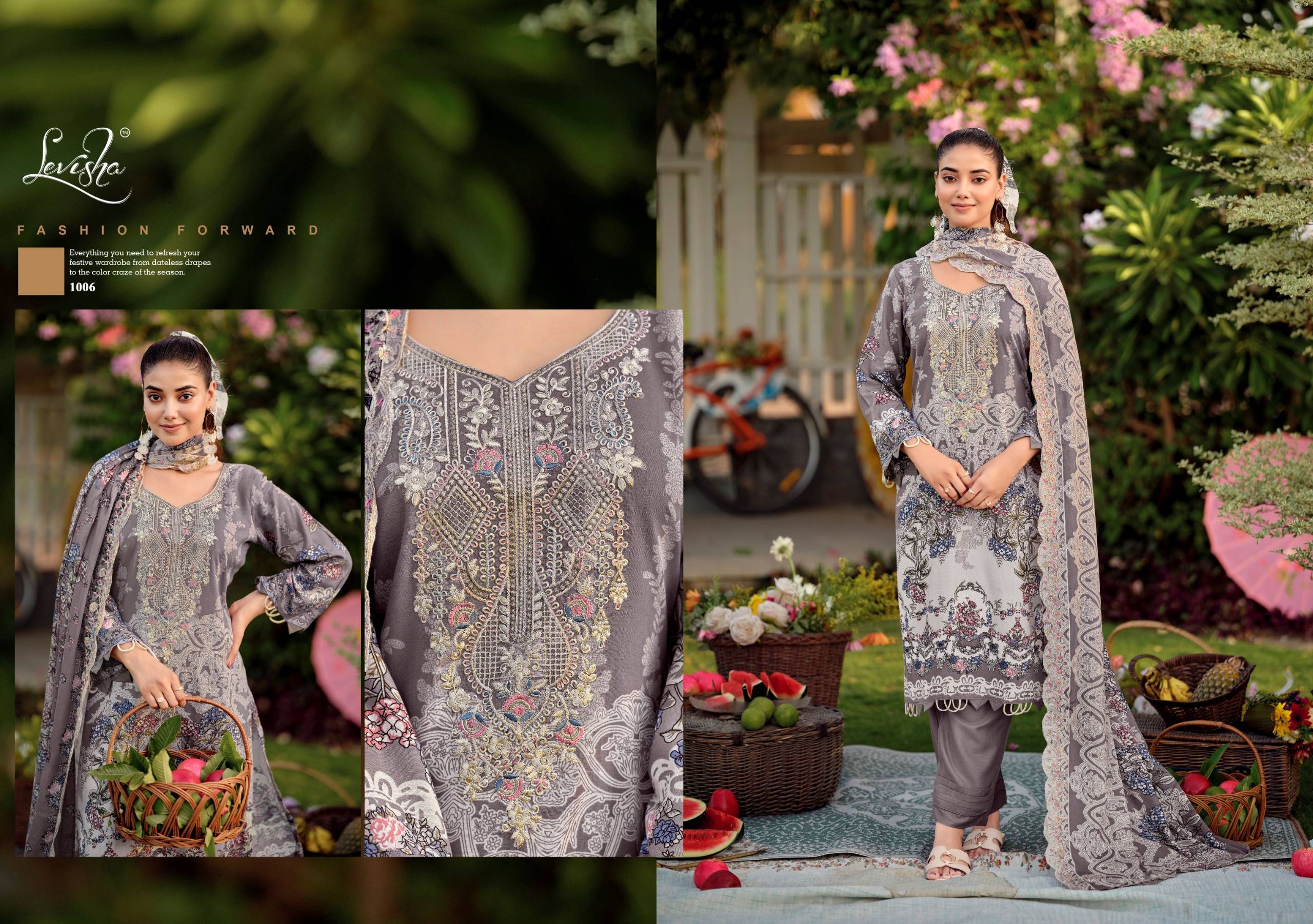 NEEDAL WONDER NX-3 By Levisha 1001 To 1006 Series Indian Traditional casual wear Pakistani Rayon Viscose dresses At Wholesale Price